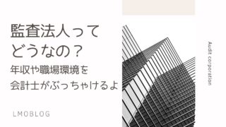 監査法人ってどうなの 年収や職場環境を会計士がぶっちゃけるよ Lmoblog