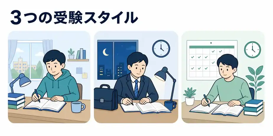 3つの受験スタイル