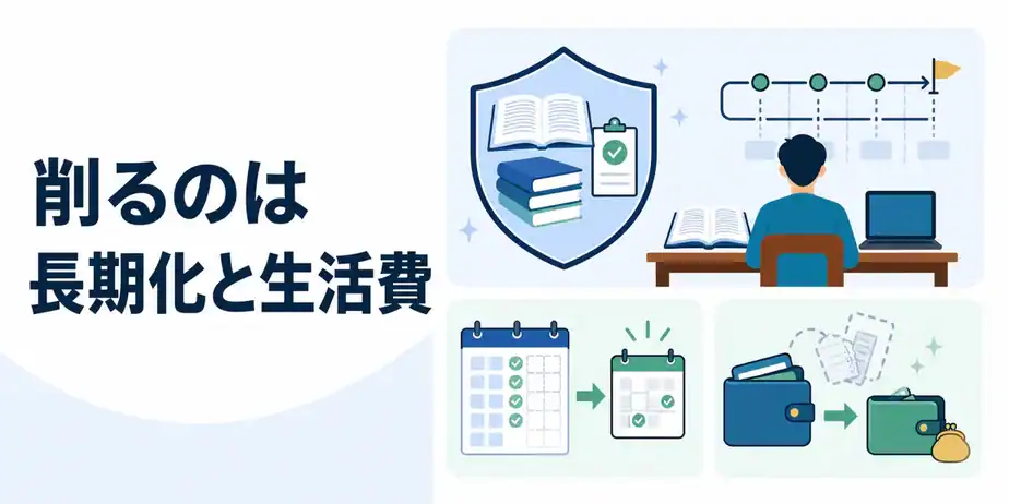 削るべき費用は長期化と生活費