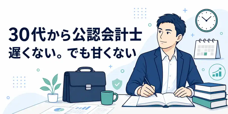 30代から公認会計士を目指すのは遅くないが甘くない